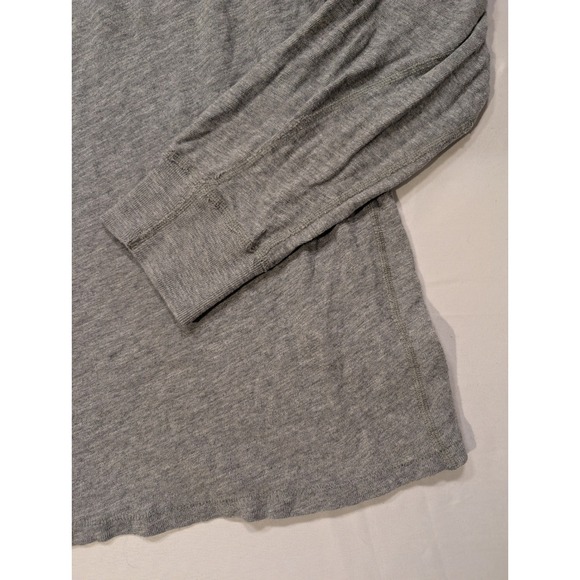 Rag & Bone Mens 2XL Long Sleeve Henley Shirt Heather Grey Spring 100% Cotton - Picture 2 of 12